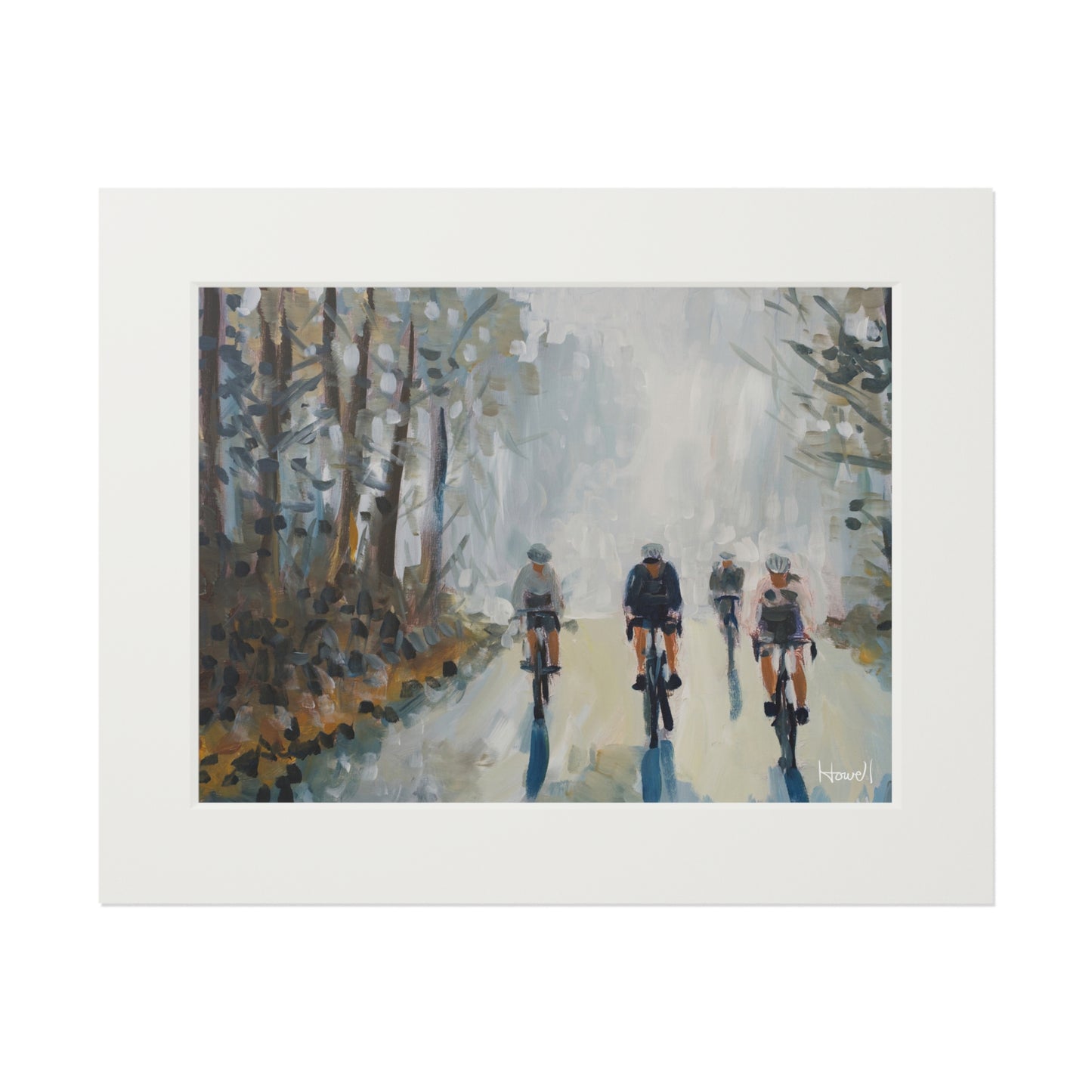 Foggy Ride - Matted Fine Art Print