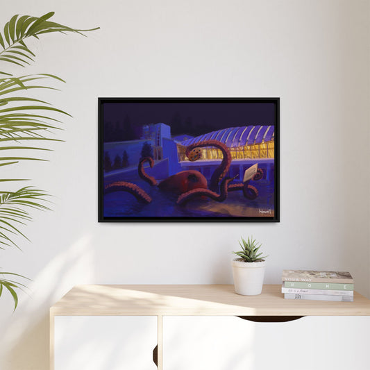 Crystal Bridges Kraken - Framed Giclée Canvas Print