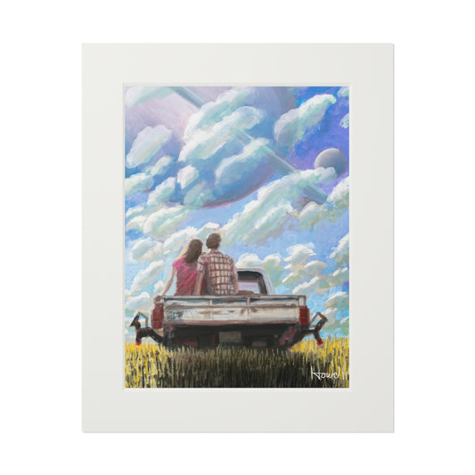 Tailgating - Matted Fine Art Print
