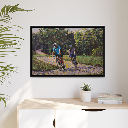 Razorback Greenway - Framed Giclée Canvas Print