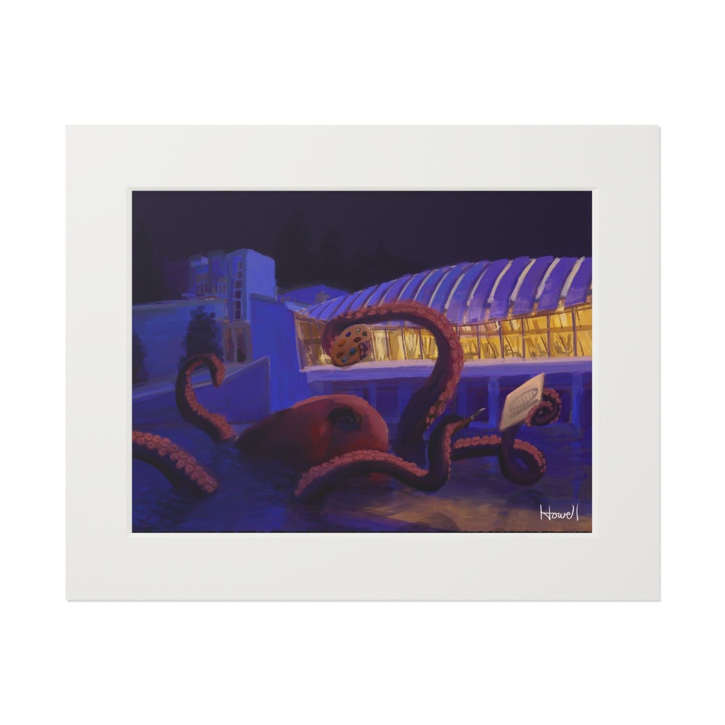 Crystal Bridges Kraken - Matted Fine Art Print
