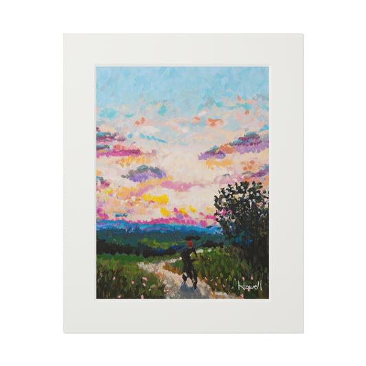 Sunset Ride - Matted Fine Art Print