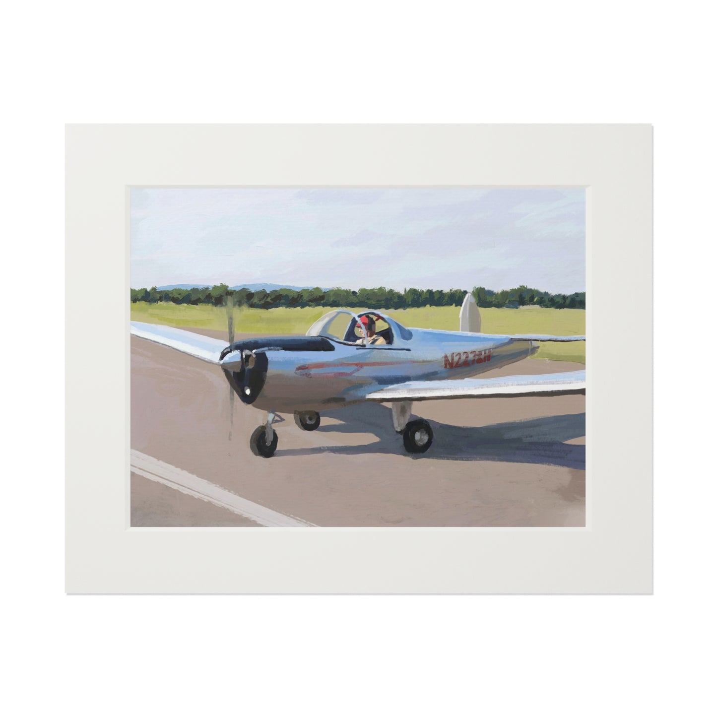 Ercoupe 415-C - Matted Fine Art Print