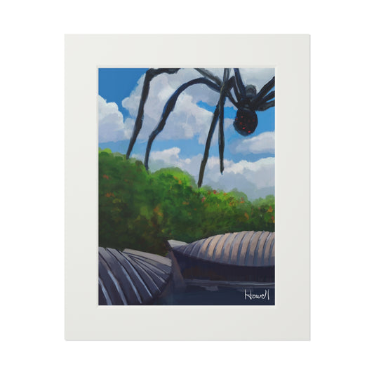 Crystal Bridges Visitor - Matted Fine Art Print