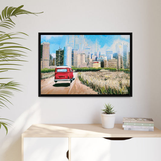 Road Trip - Framed Giclée Canvas Print