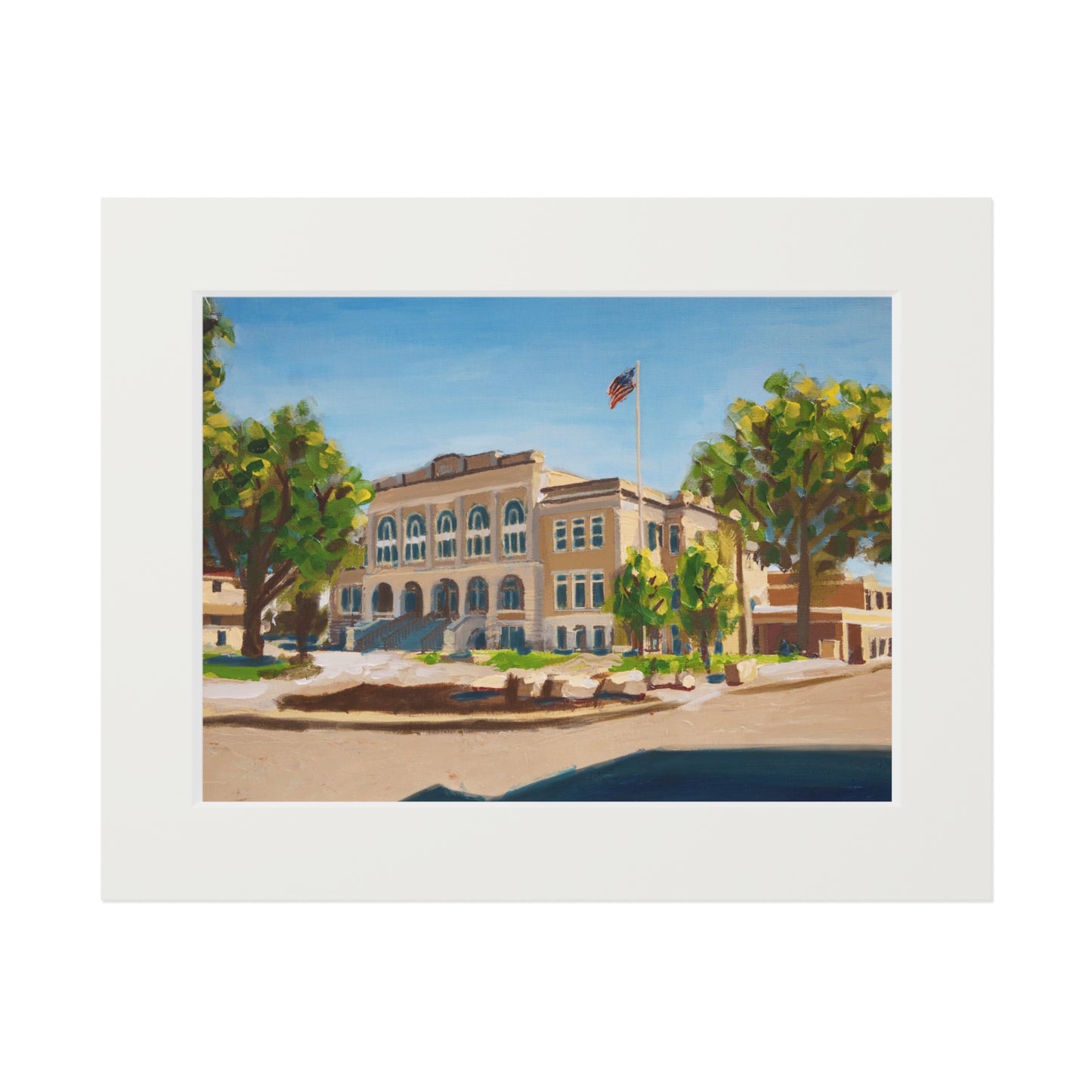 Bentonville Courthouse - Matted Fine Art Print
