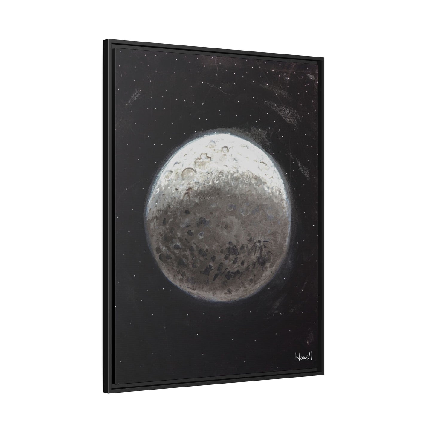 Moon - Framed Giclée Canvas Print
