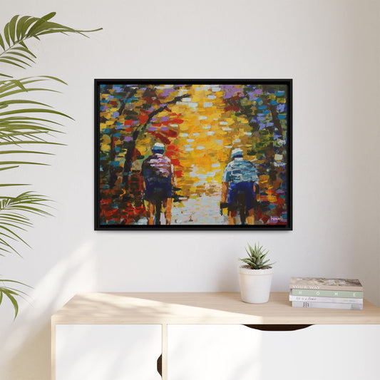 Color Ride II - Framed Giclée Canvas Print