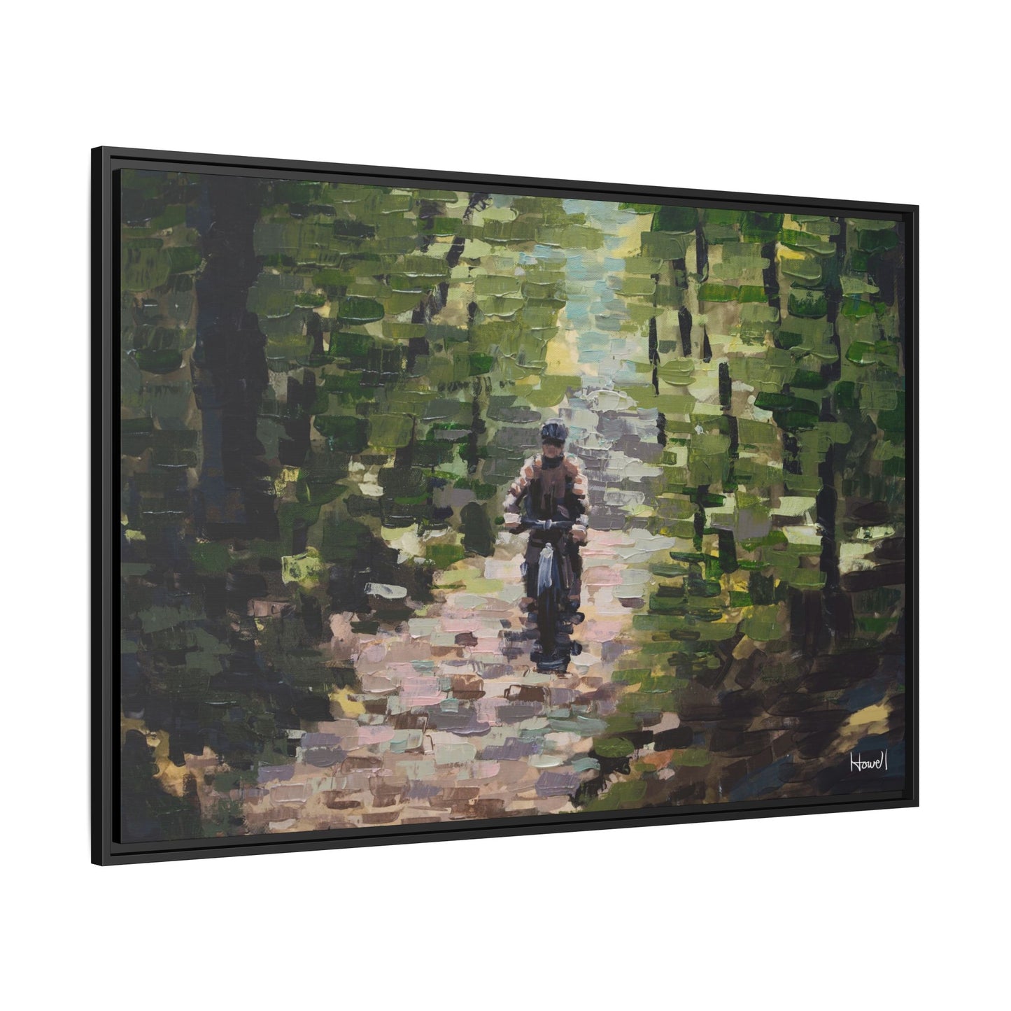 Quiet Ride II - Framed Giclée Canvas Print