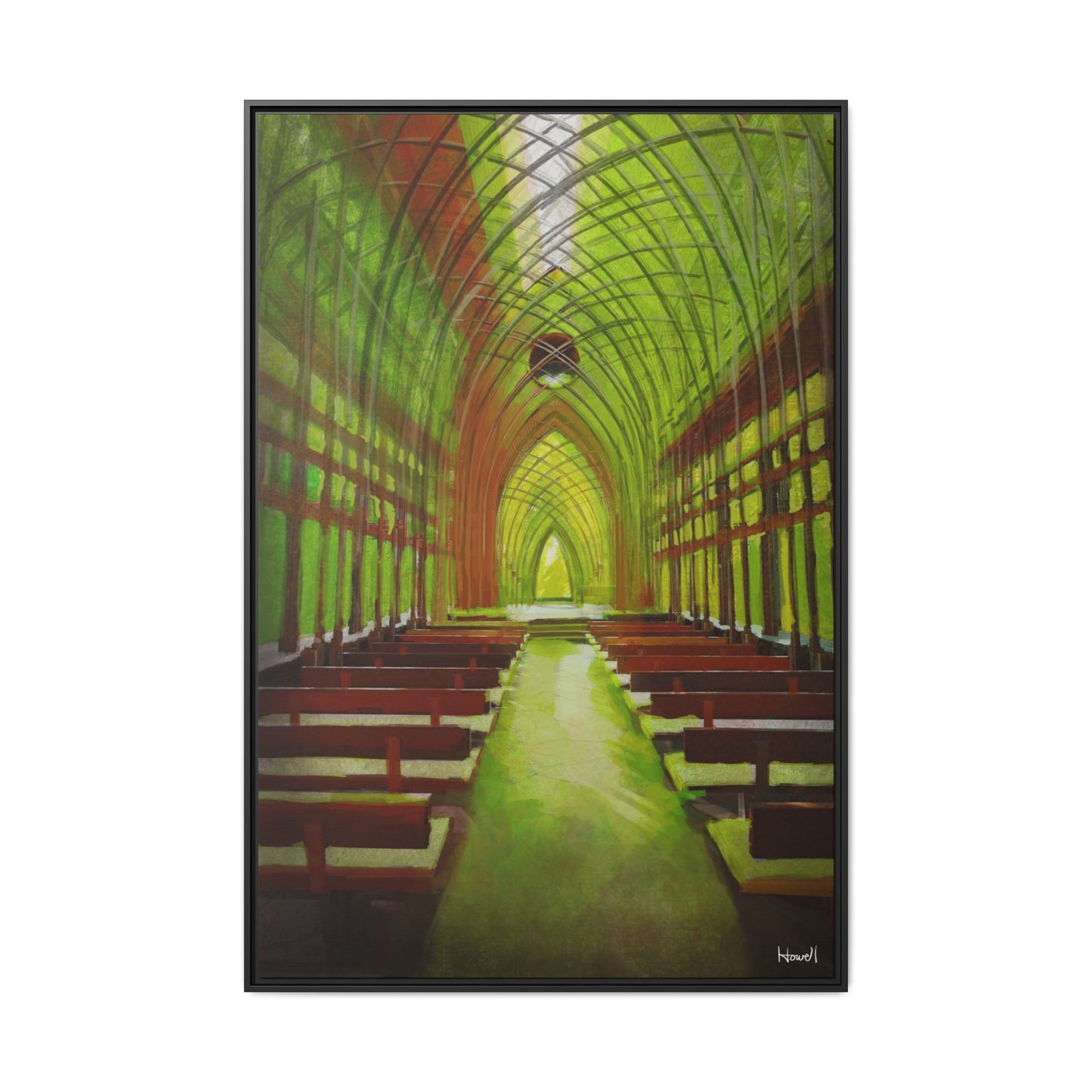 Cooper Glass Chapel (Bella Vista)- Framed Giclée Canvas Print
