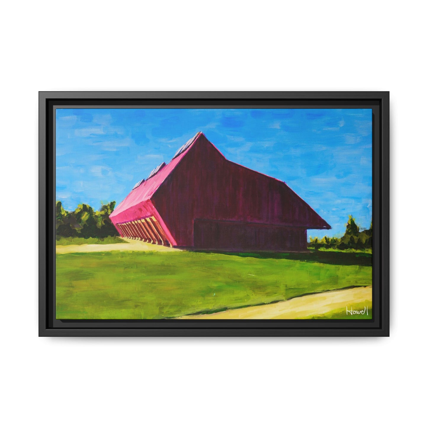 Thaden Barn - Framed Giclée Canvas Print