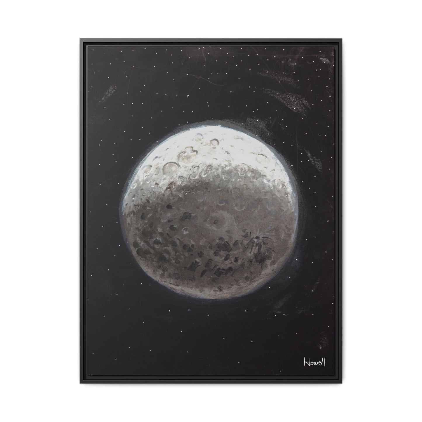 Moon - Framed Giclée Canvas Print