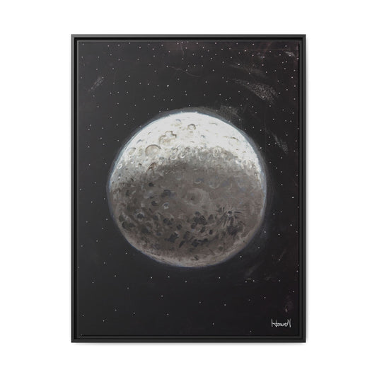 Moon - Framed Giclée Canvas Print