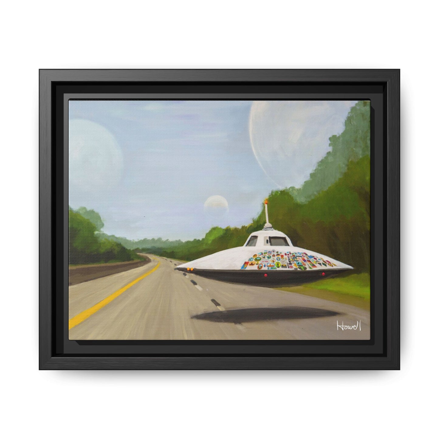 The Wanderer - Framed Giclée Canvas Print