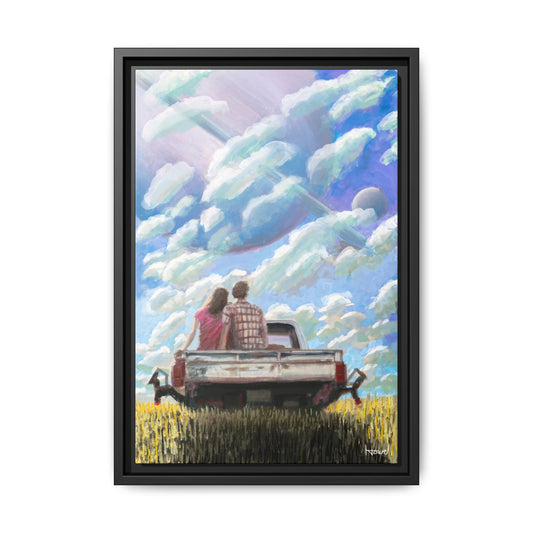 Tailgating - Framed Giclée Canvas Print