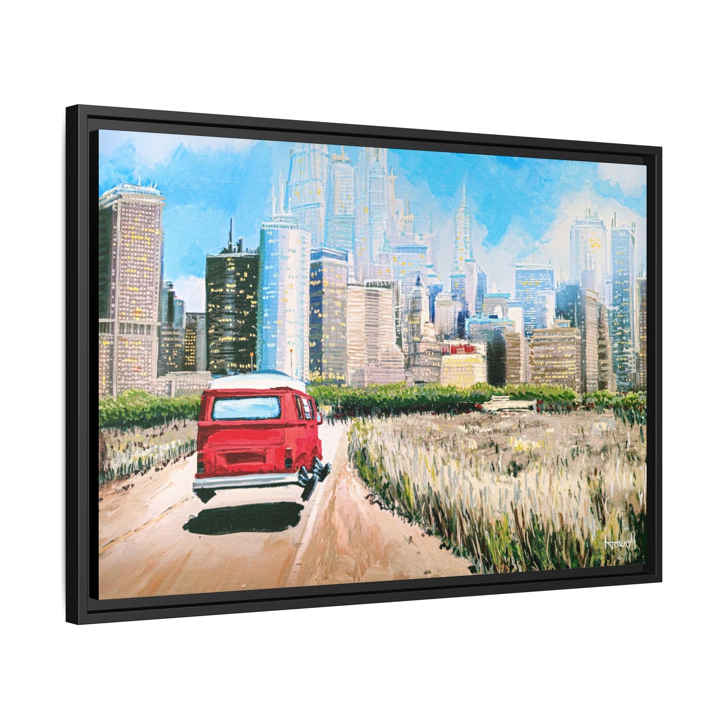 Road Trip - Framed Giclée Canvas Print