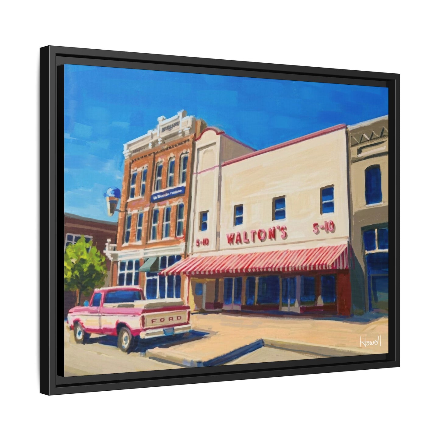 Walton's 5 & Dime - Framed Giclée Canvas Print