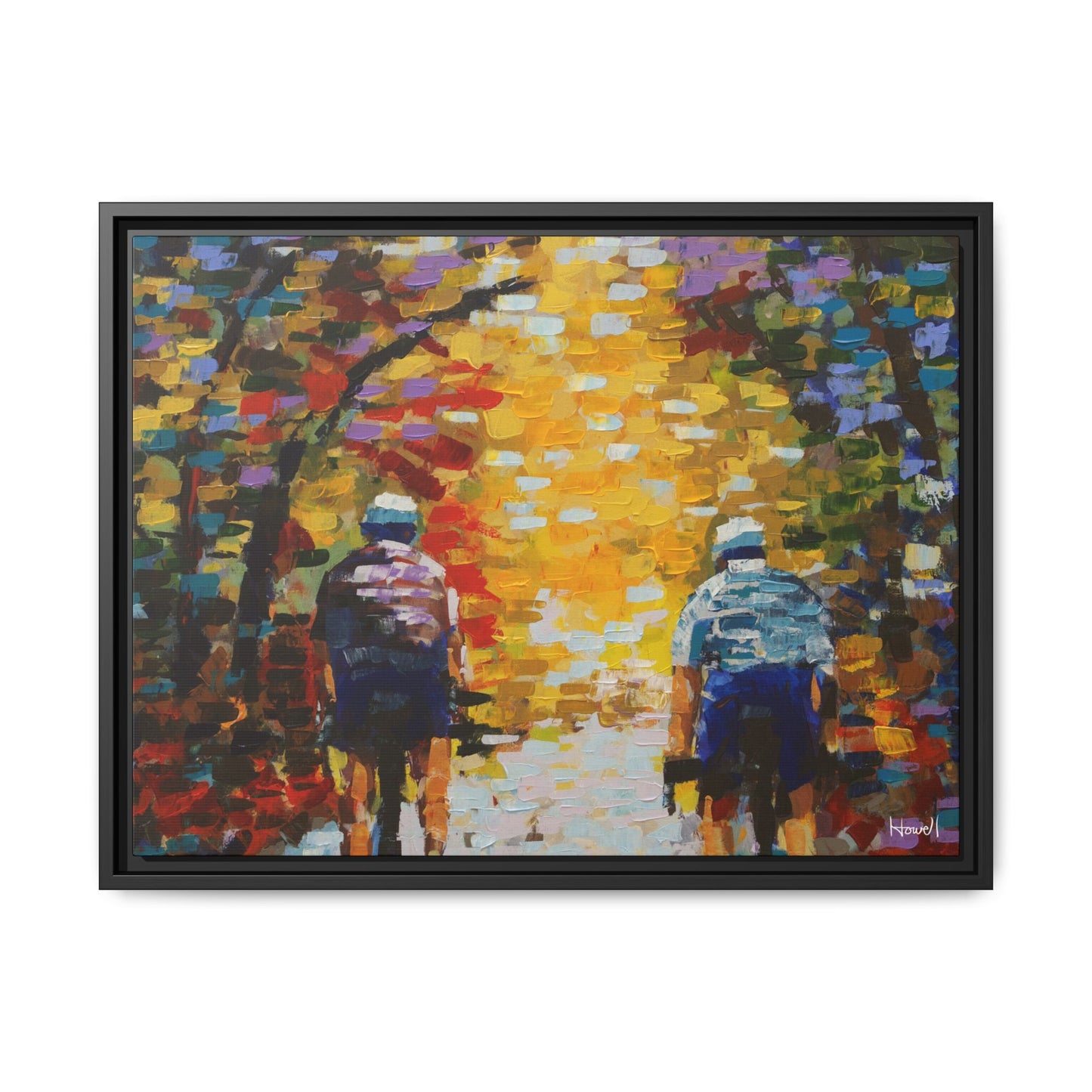 Color Ride II - Framed Giclée Canvas Print