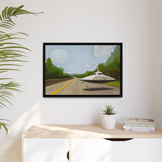 The Wanderer - Framed Giclée Canvas Print