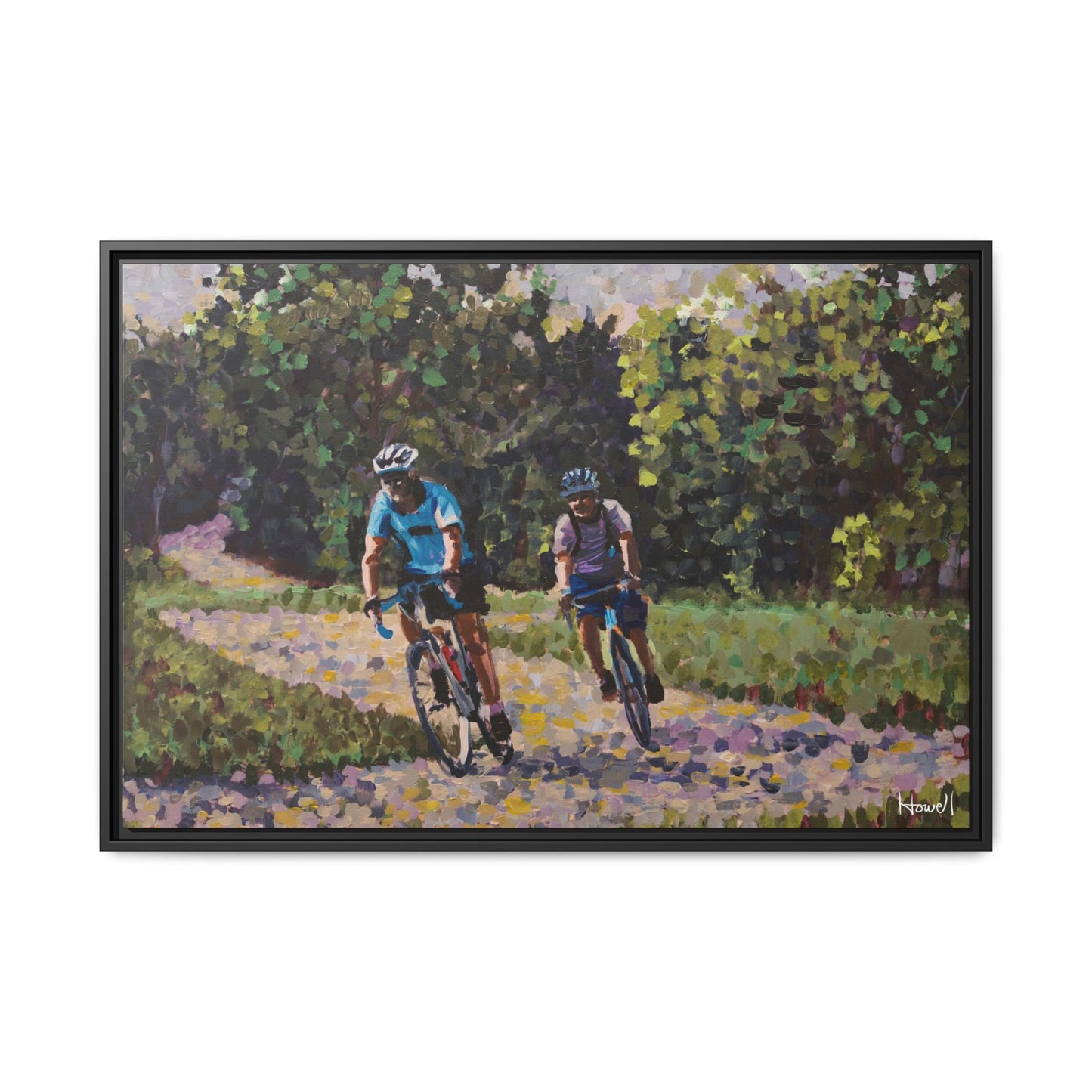 Razorback Greenway - Framed Giclée Canvas Print