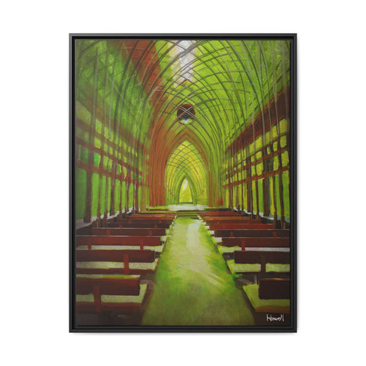 Cooper Glass Chapel (Bella Vista)- Framed Giclée Canvas Print