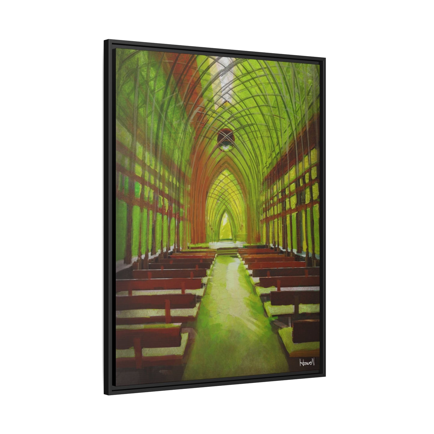 Cooper Glass Chapel (Bella Vista)- Framed Giclée Canvas Print