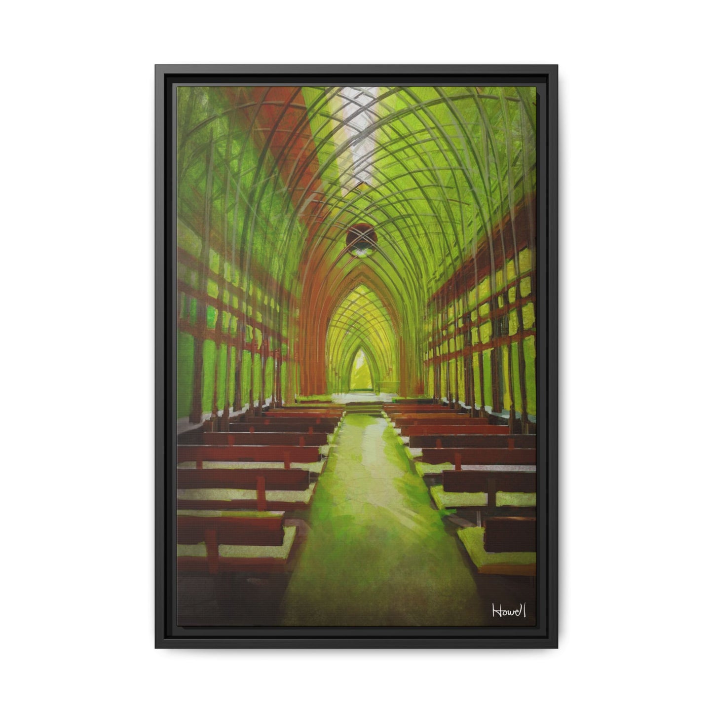 Cooper Glass Chapel (Bella Vista)- Framed Giclée Canvas Print