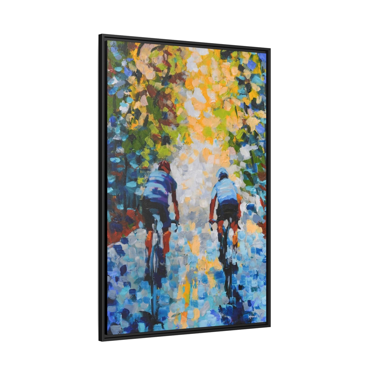 Morning Ride - Framed Giclée Canvas Print
