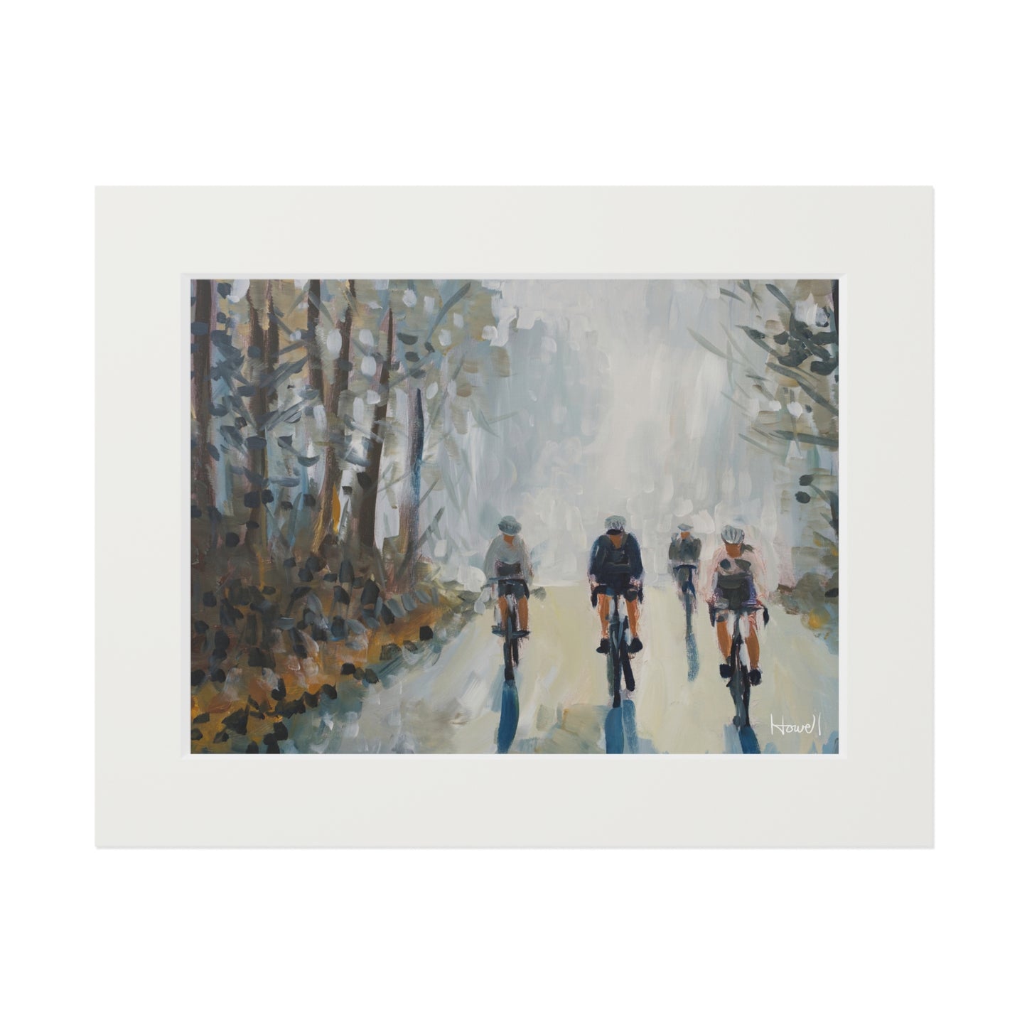 Foggy Ride - Matted Fine Art Print