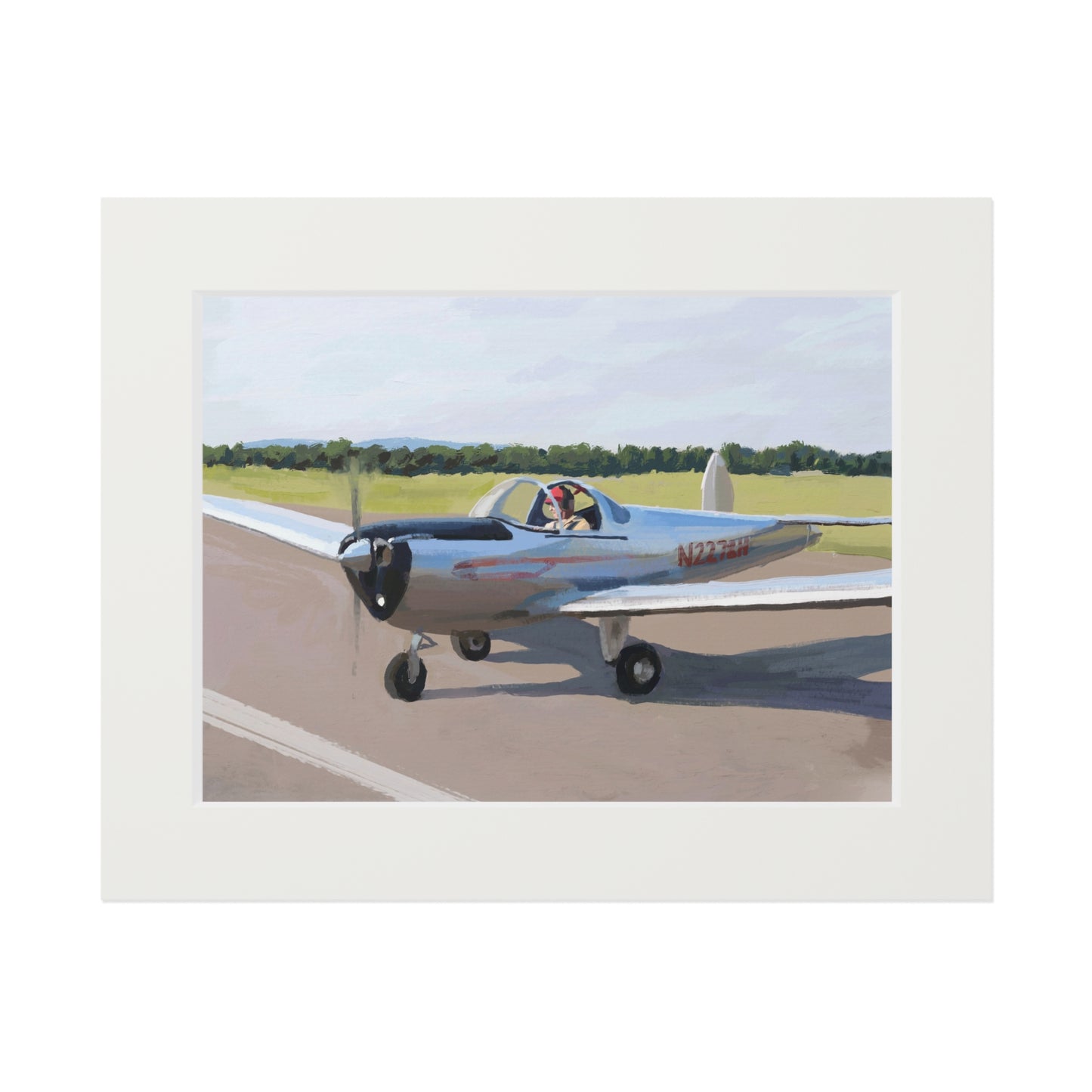 Ercoupe 415-C - Matted Fine Art Print