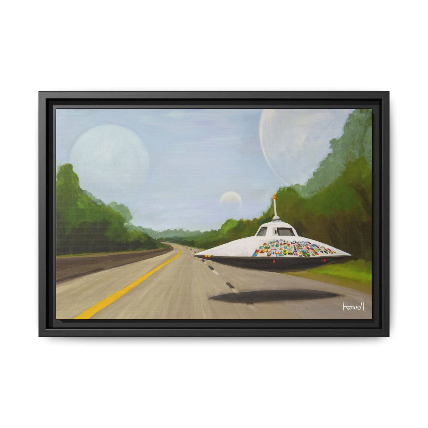 The Wanderer - Framed Giclée Canvas Print