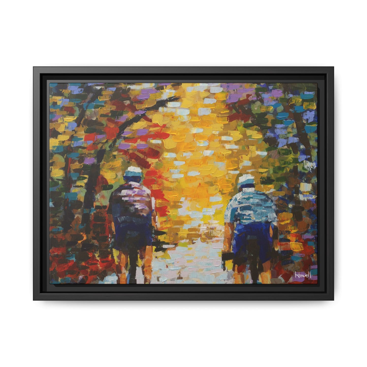 Color Ride II - Framed Giclée Canvas Print