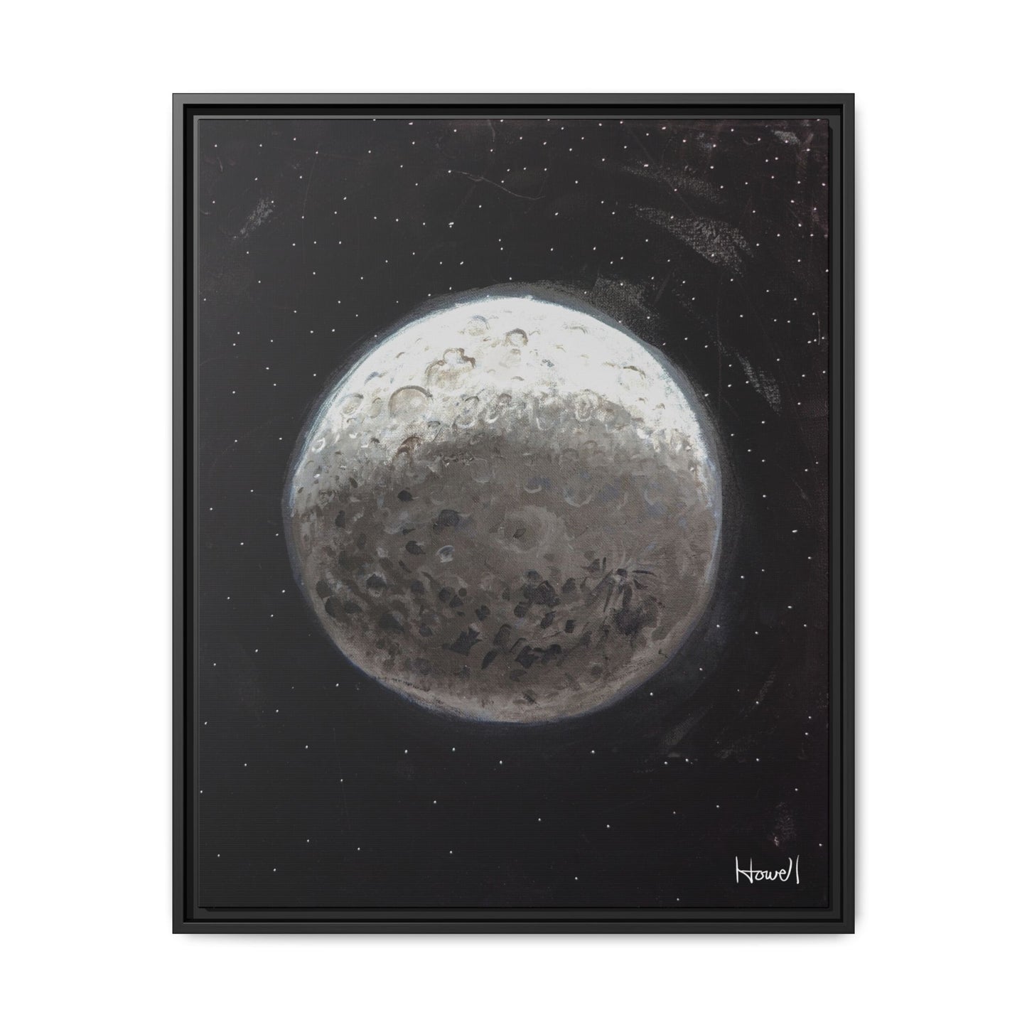Moon - Framed Giclée Canvas Print