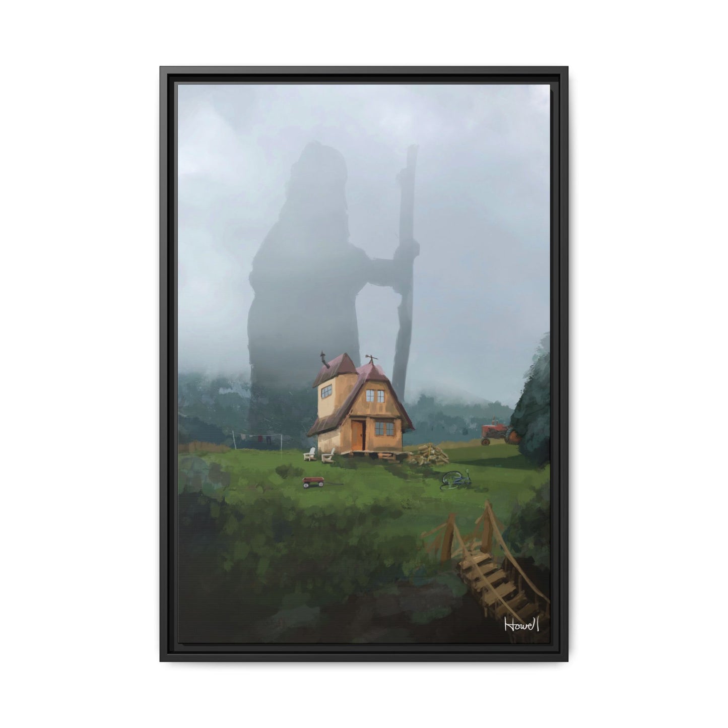 Ancestor - Framed Giclée Canvas Print