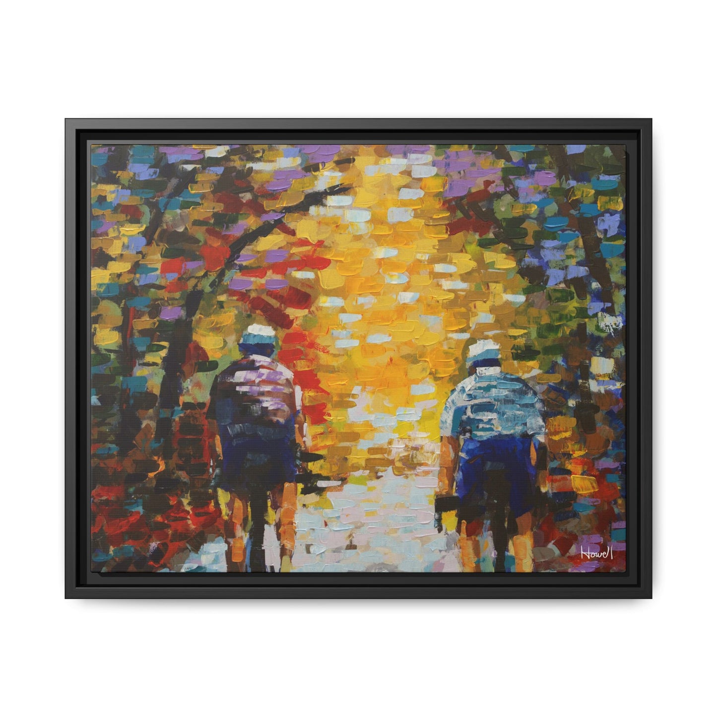 Color Ride II - Framed Giclée Canvas Print