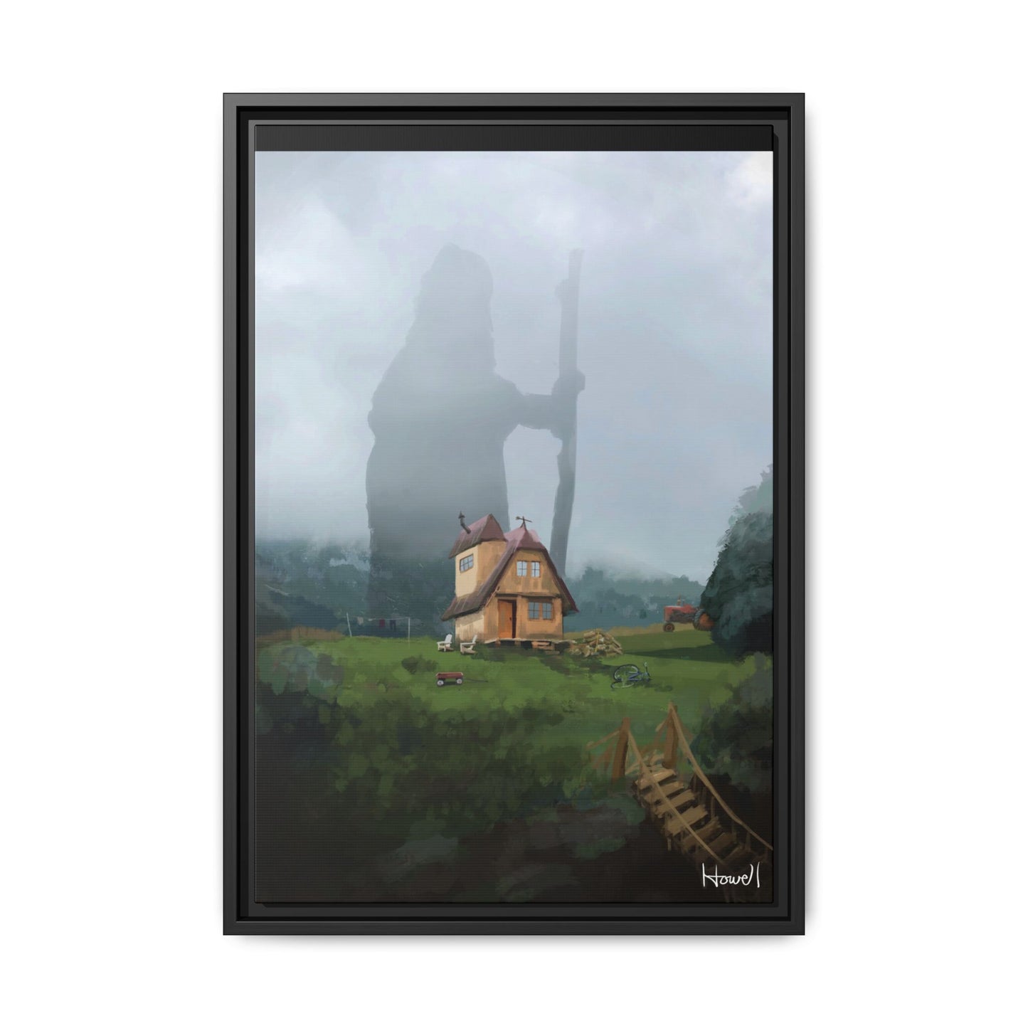 Ancestor - Framed Giclée Canvas Print