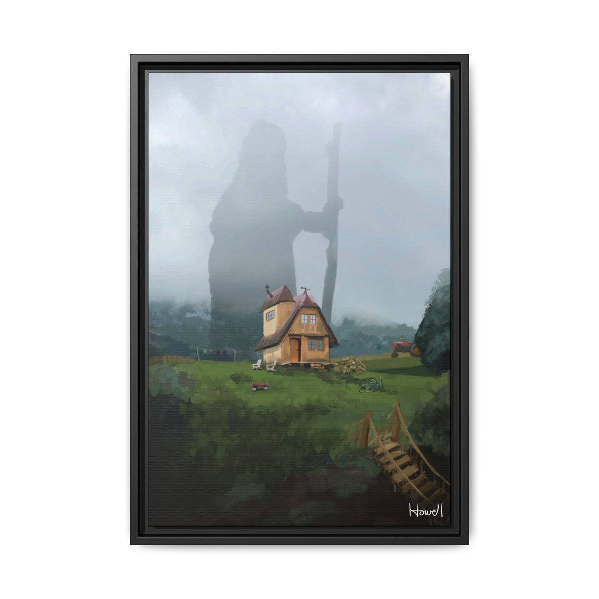 Ancestor - Framed Giclée Canvas Print