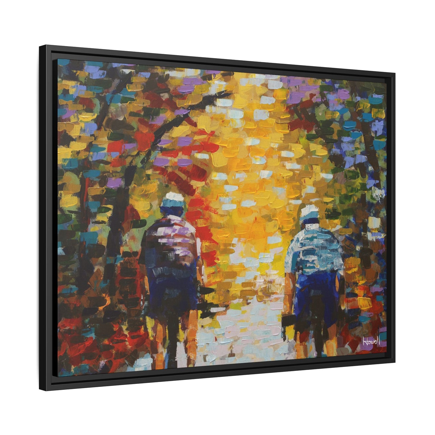 Color Ride II - Framed Giclée Canvas Print