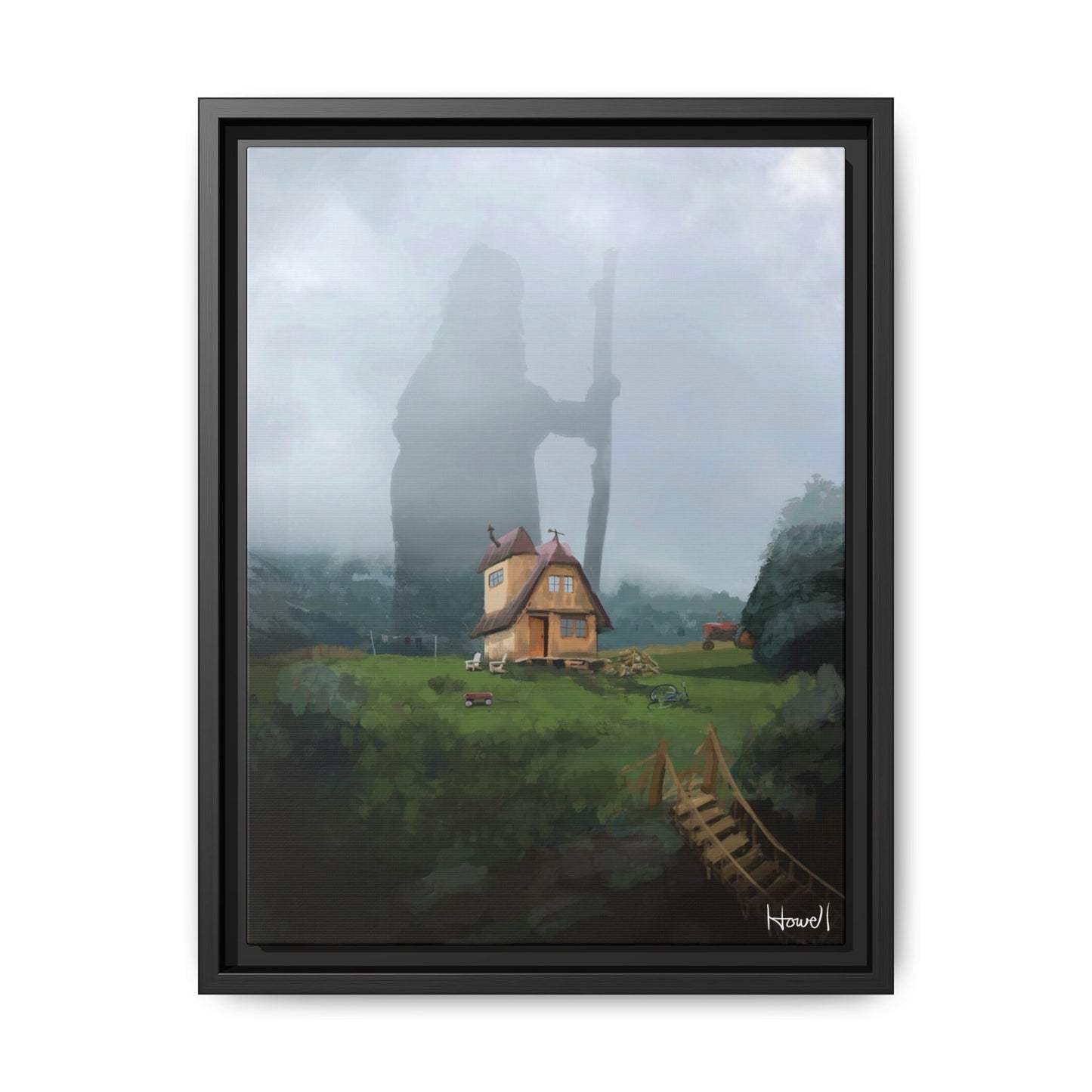 Ancestor - Framed Giclée Canvas Print