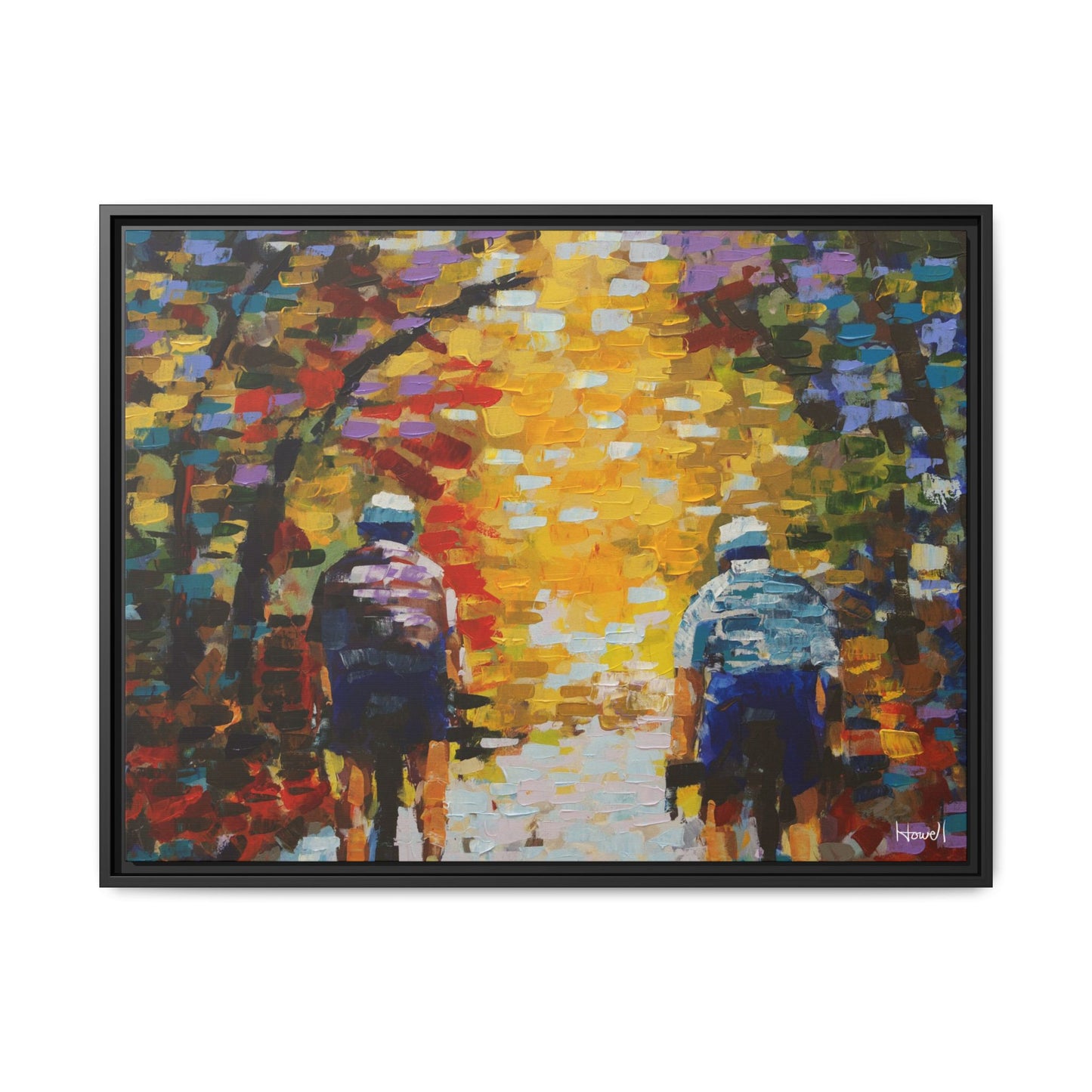 Color Ride II - Framed Giclée Canvas Print