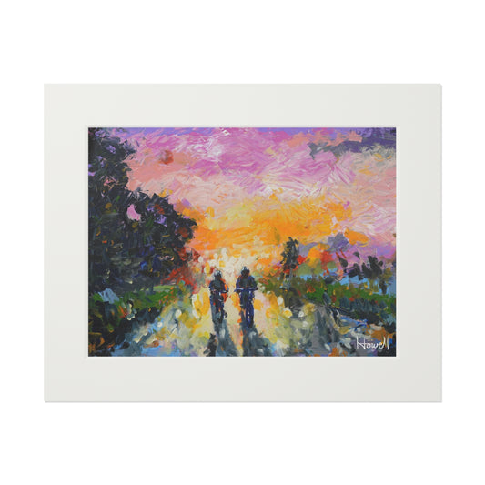 Twilight Ride - Matted Fine Art Print