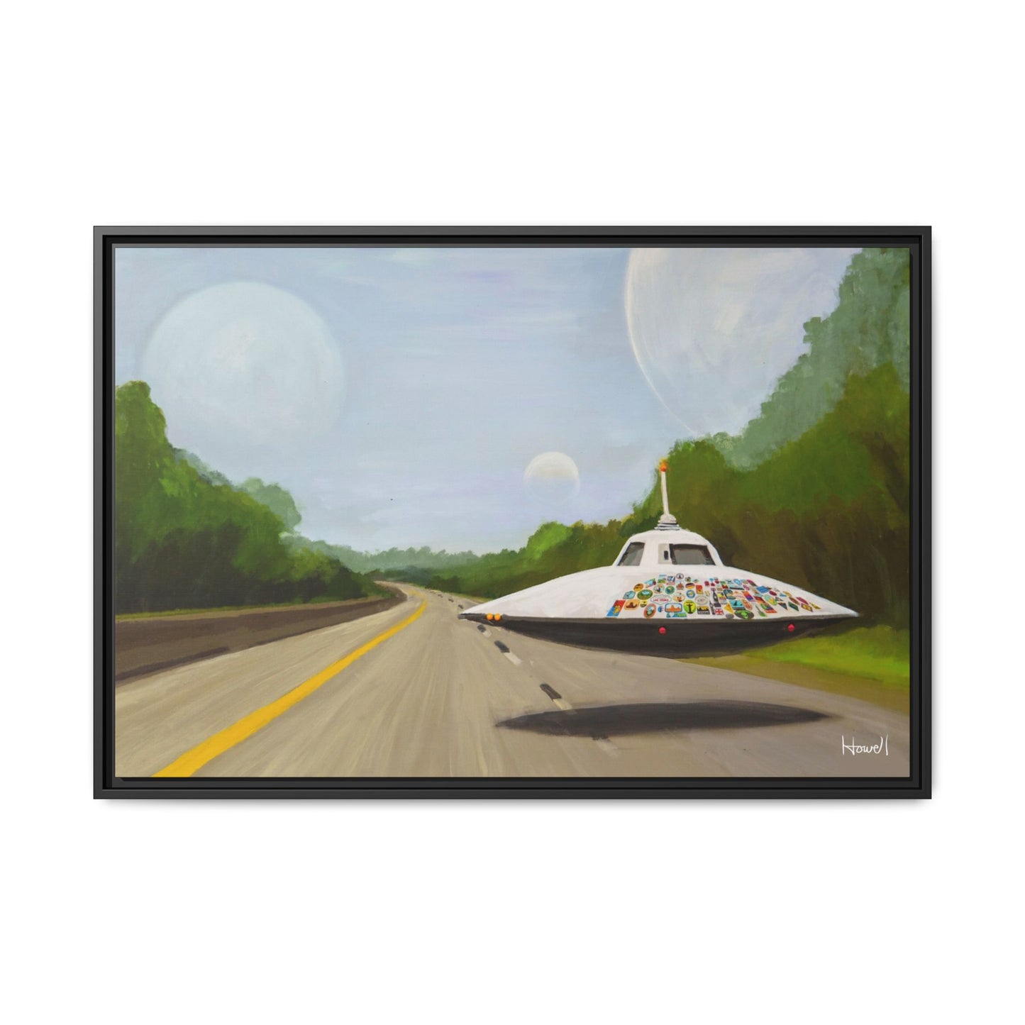 The Wanderer - Framed Giclée Canvas Print
