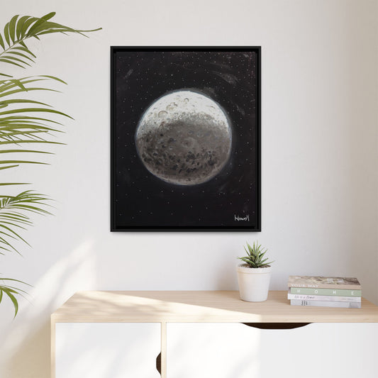 Moon - Framed Giclée Canvas Print