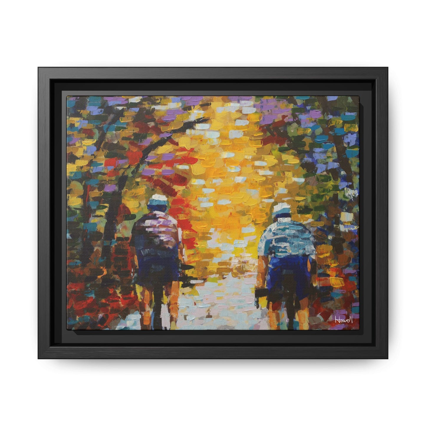 Color Ride II - Framed Giclée Canvas Print