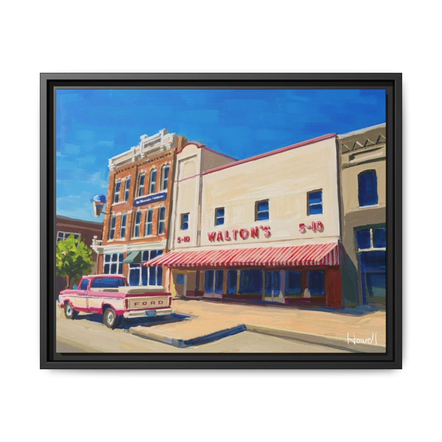 Walton's 5 & Dime - Framed Giclée Canvas Print