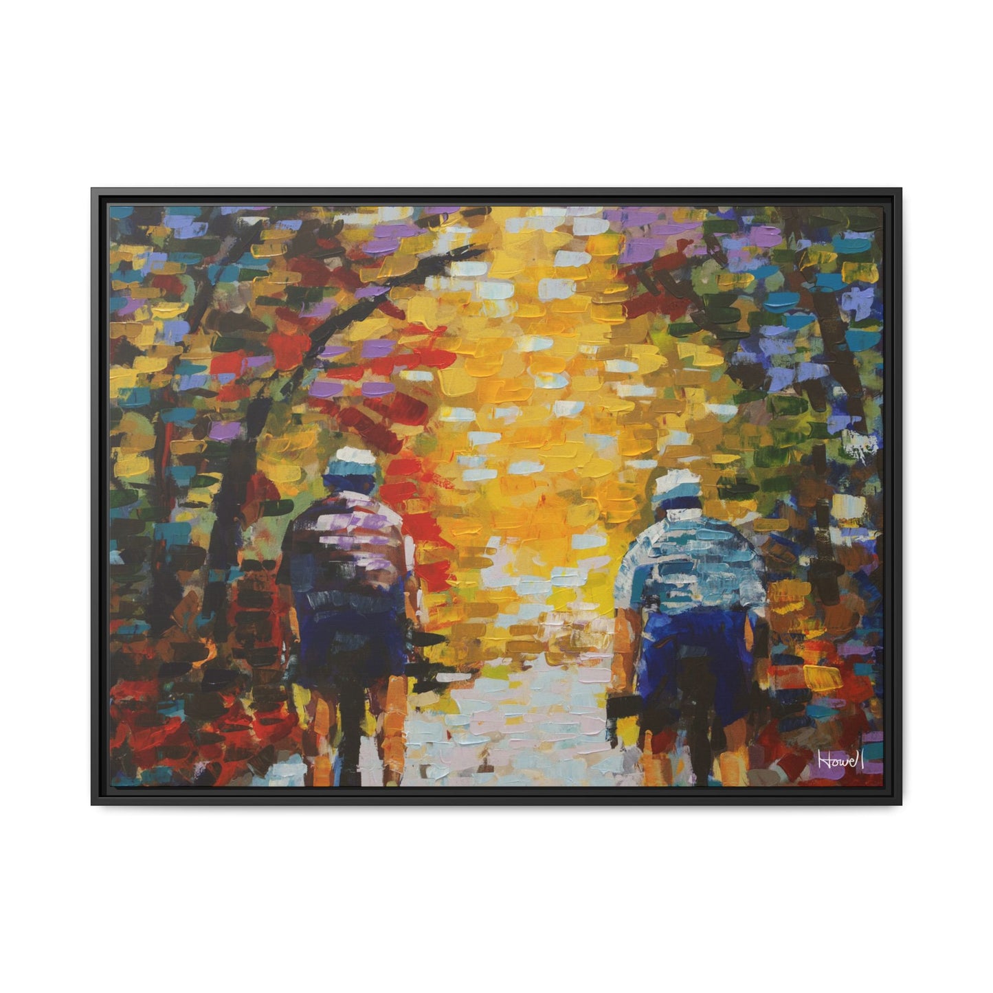 Color Ride II - Framed Giclée Canvas Print
