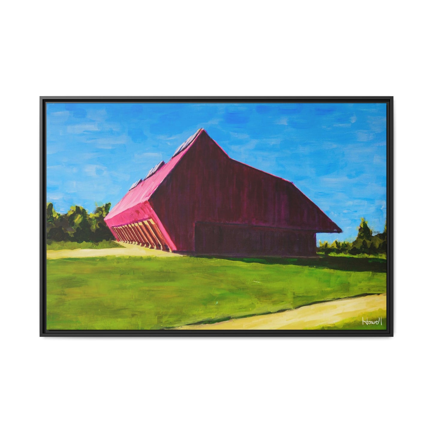 Thaden Barn - Framed Giclée Canvas Print