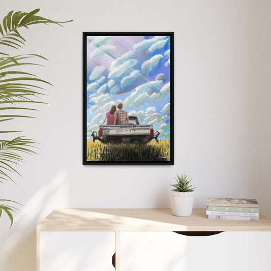 Tailgating - Framed Giclée Canvas Print