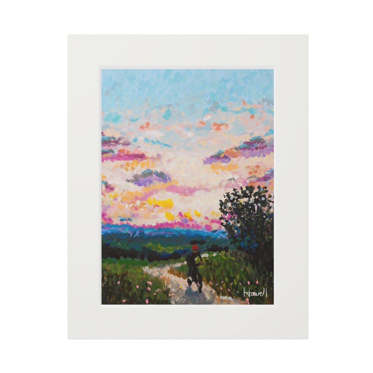 Sunset Ride - Matted Fine Art Print