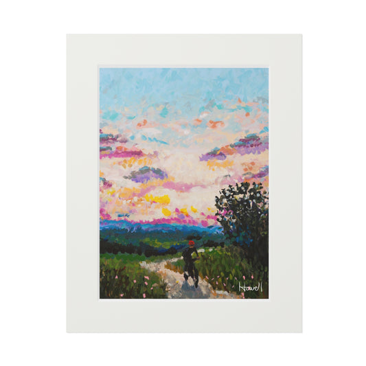 Sunset Ride - Matted Fine Art Print